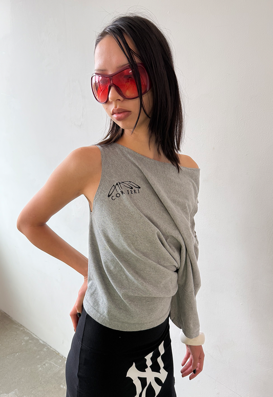 Grey Shift Top - Size S