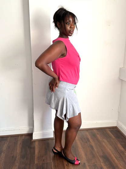 Grey Indiana Mini T-skirt - Size L