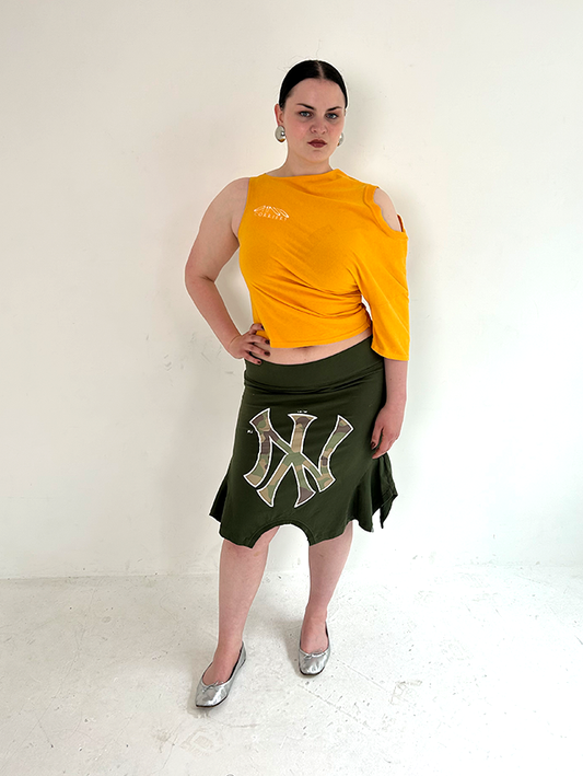 Khaki/camo NY T-skirt - Size L