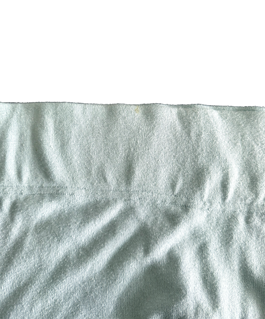 Mint Blue Knit Skirt - Size L/XL