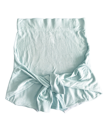 Mint Blue Knit Skirt - Size L/XL