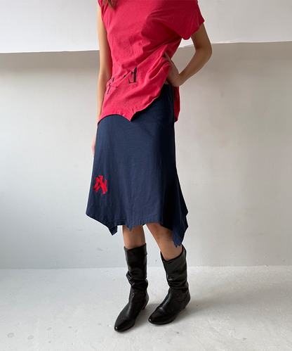 Navy/red NY T-skirt - Size S