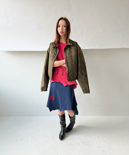 Navy/red NY T-skirt - Size S