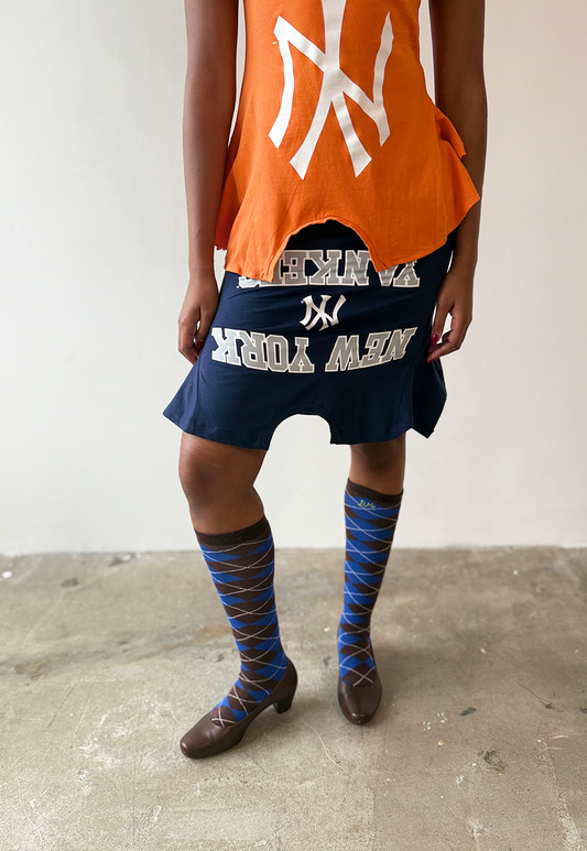 Navy Text NY T-skirt - Size S