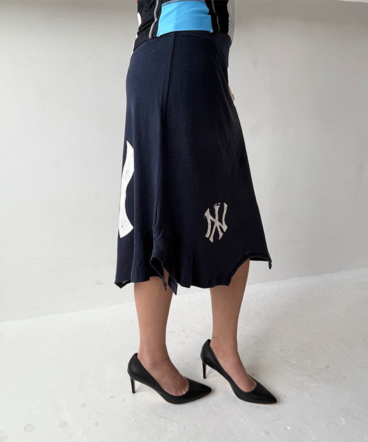 Navy/white NY T-skirt - Size S