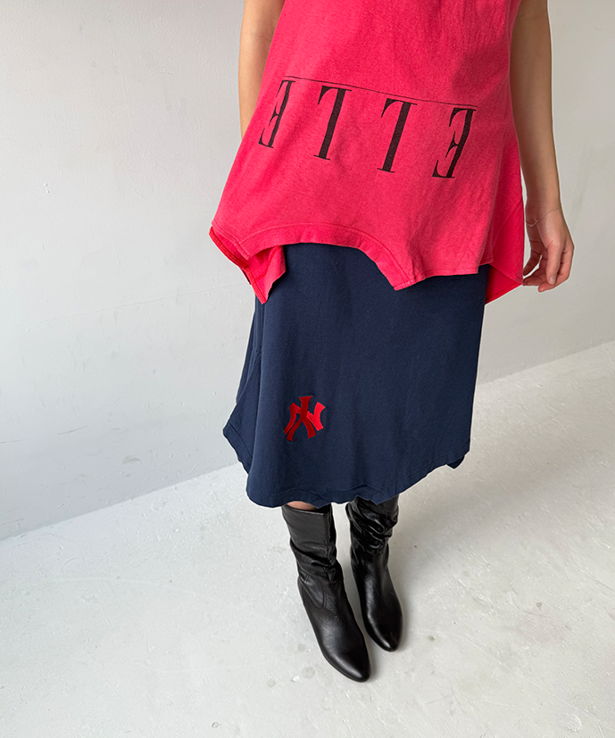 Navy/red NY T-skirt - Size S