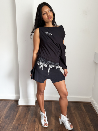 Graphic Mini T-skirts