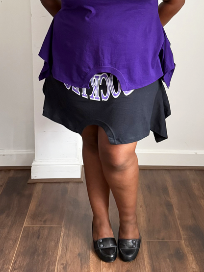 Graphic Mini T-skirts