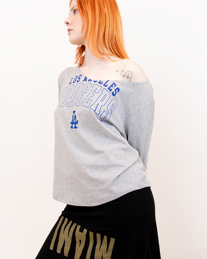 Printed Reverse Long Sleeve Tops