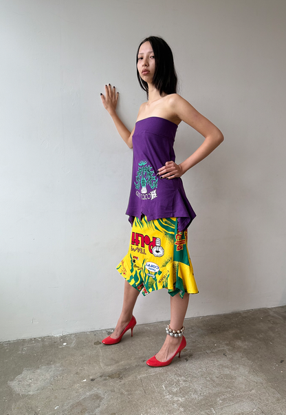 Purple Thistle T-skirt - Size S