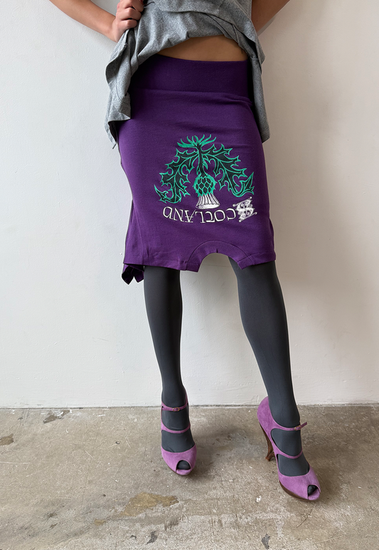 Purple Thistle T-skirt - Size S