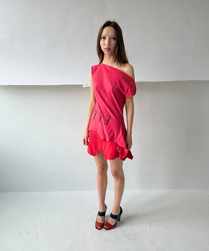 Red Mini T-skirt - Size S