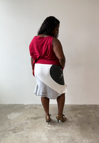 Grey Embroidered NY T-skirt - Size XL