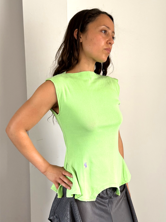 Soft Neon Polo 180 Top - Size XS