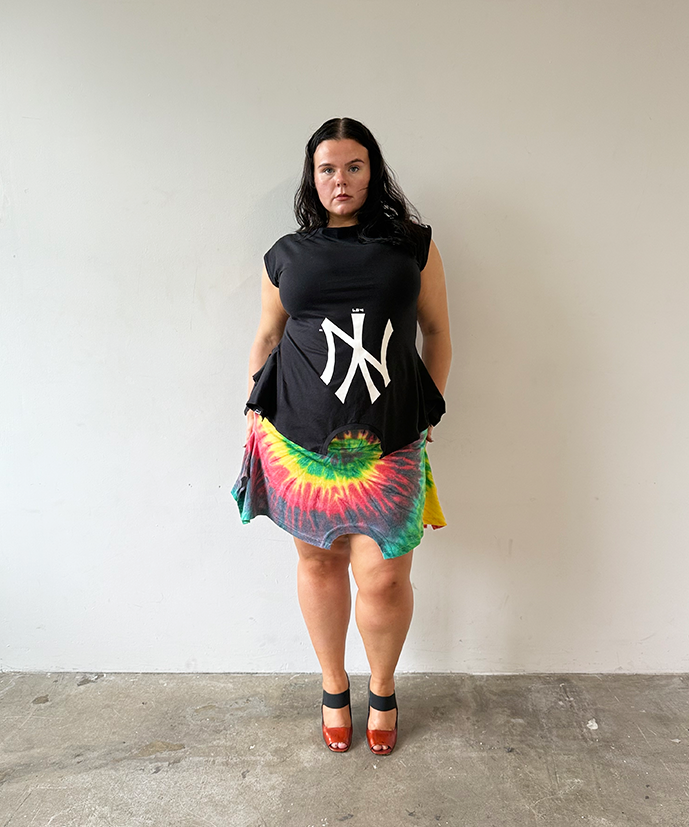 Tie-dye Mini T-skirt - Size XXL
