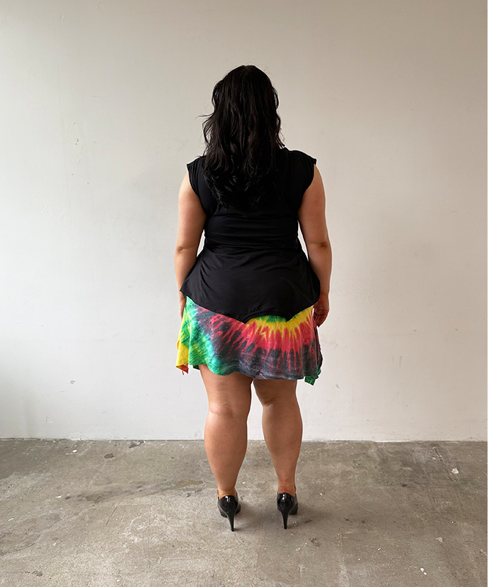Tie-dye Mini T-skirt - Size XXL