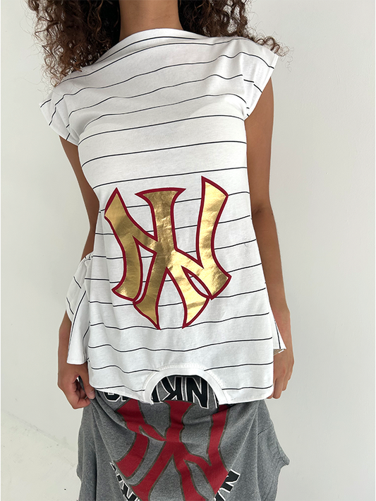 Gold Stripe NY 180 Top - Size M