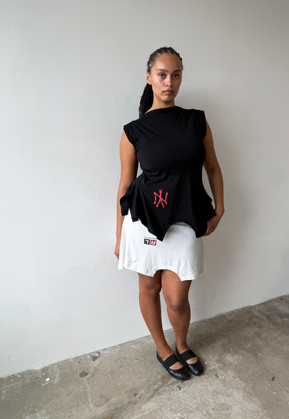 White Ralph Lauren Mini T-skirt - Size L