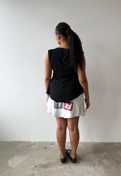 White Ralph Lauren Mini T-skirt - Size L