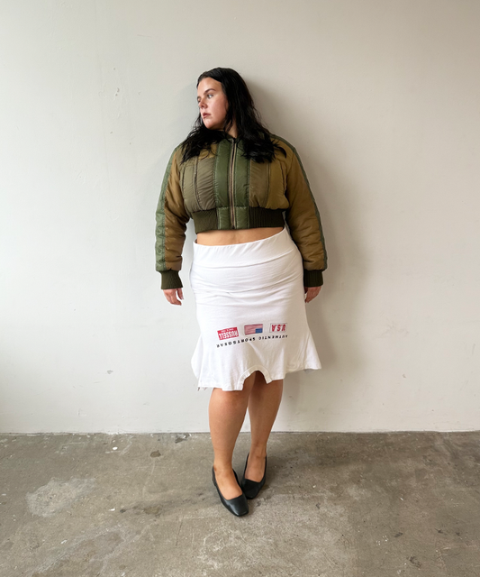 White Russell T-skirt - Size XL