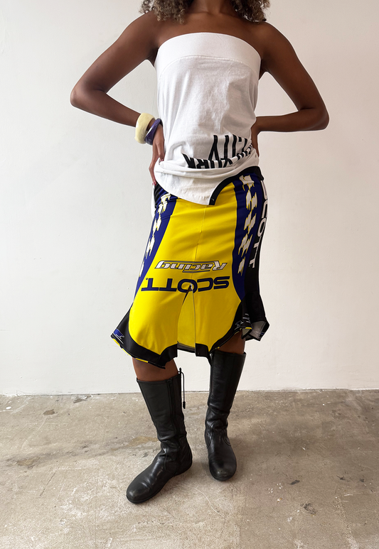 Yellow Scott Racer Skirt - Size M