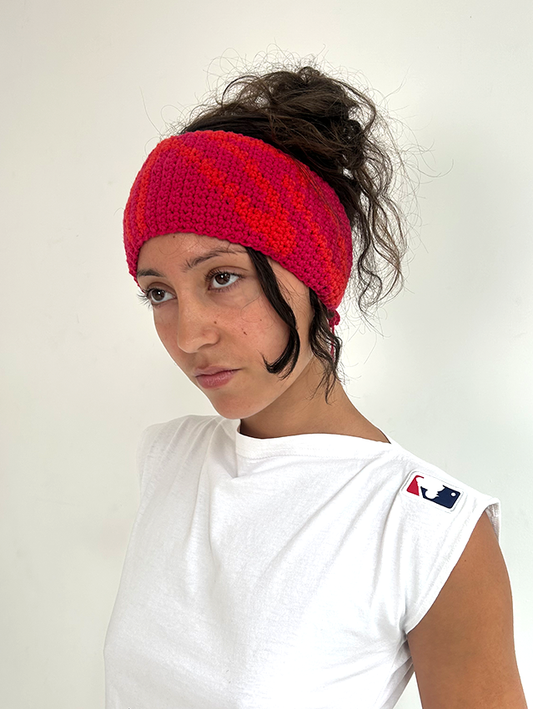 Pink/red Logo Crochet Headband